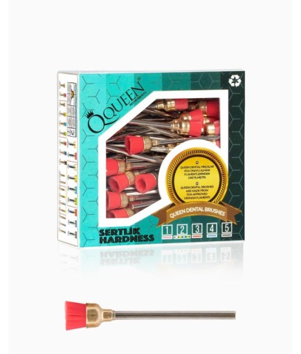 Q-PNK-L7MM Pembe Çok Yumusak (Sertlik:1) Polisaj Fırçası Uzun 7Mm.