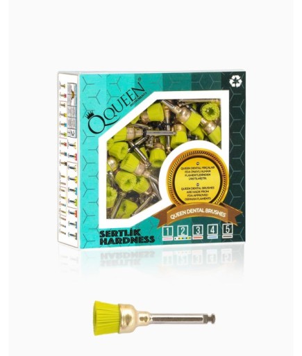 Q-GRN-7MM Yeşil Yumuşak (Sertlik:2) Polisaj Fırçası 7Mm