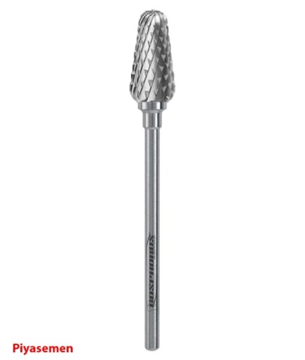 HBCC79CX Piyesemen Tungsten Karbit Yuvarlak Bitim Konik, Laboratuvar Frez