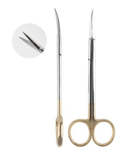 SSCSTC5053 TC,Tungsten Carbide Eğri Cerrahi Makas Metzenbaum 15Cm