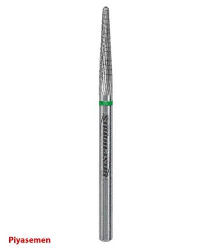 HBCC261QFX Piyesemen Tungsten Karbit Yuvarlak Bitim Konik, Laboratuvar Frez