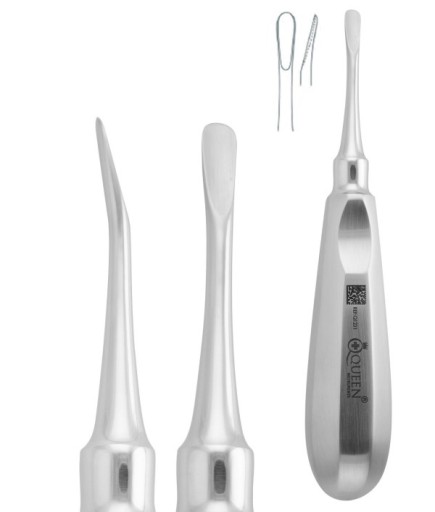 330-045-004A Eğri Lüxatör Elevatör Lüxatör 5Mm 12,5Cm