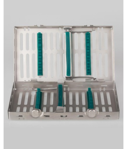 QCAS032 Silikon Tutamaçlı Sterilizasyon Kaseti 12Cm/20Cm/4Cm 14 Aletlik