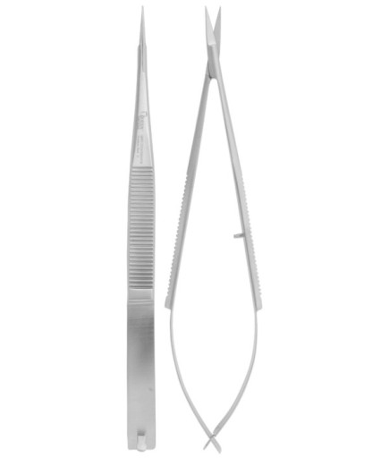 QMSCS020 Düz Cerrahi Makas Castroviejo 16Cm
