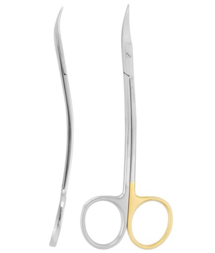 QSCSSC006 Super Cut (Tırtıklı) S Eğri Cerrahi Makas La Grange 11,5Cm