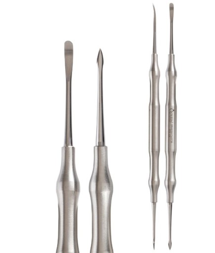 QRAS2H174 Doğrusal Oval/Ok Uç Periost Elevatörü KRAMER-NEVINS FIG.1 2,5Mm/3Mm 18Cm