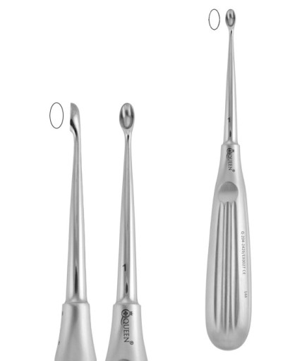 Q-204-2429 Doğrusal, Kaşık Cerrahi Küret SCHEDE FIG.1 17Cm