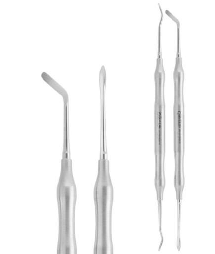 QRAS2H152 Açılı Oval/Oval Periost Elevatörü HOURIGAN FIG.2 4Mm/2,5Mm 18,5Cm