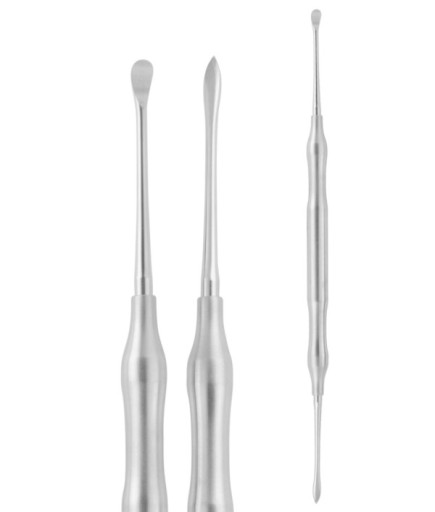 QRAS2H124 Doğrusal Delikli Oval/Sivri Periost Elevatörü FIG.9A 4Mm/3 Mm 19Cm