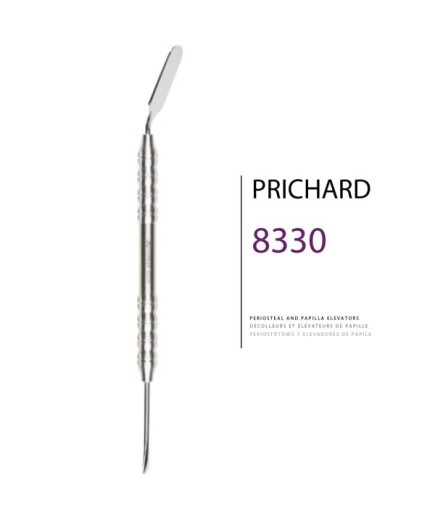 8330 Doğrusal Oval/Dikdörtgen Periost Elevatörü PRICHARD