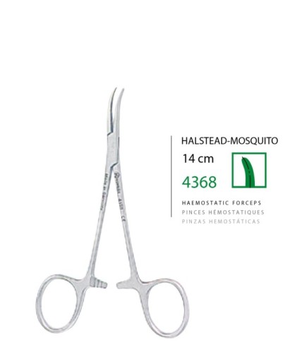 4368 Hemostat (Klemp) Halsted-Mosquito 14Cm