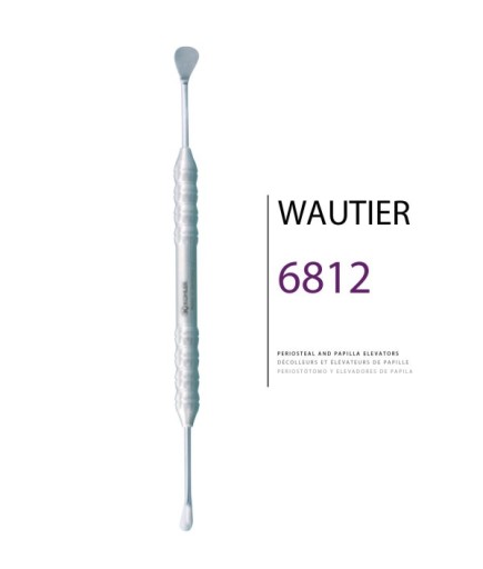 6812 Açılı Oval/Oval Periost Elevatörü WAUTIER 17,5Cm
