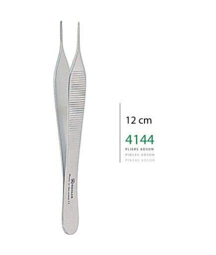 4144 Dişsiz Penset Adson 12Cm