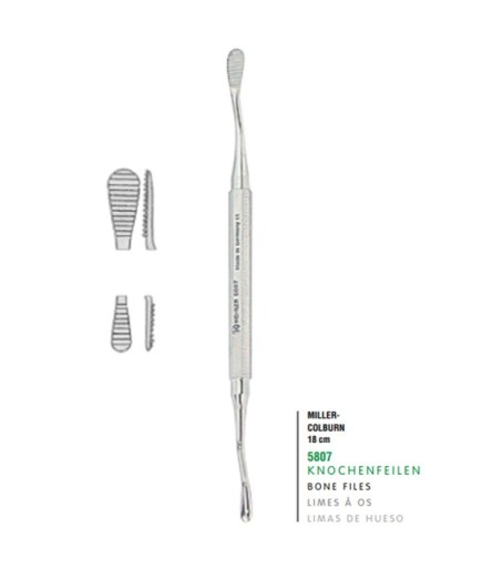 5807 Kemik Eğesi MILLER-COLBURN FIG.1 18Cm