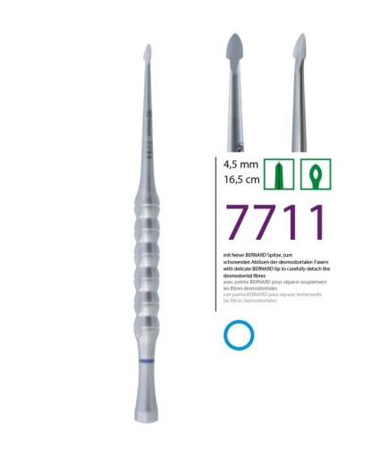 7711 Düz Ok Uçlu Elevatör Bernard 4.5Mm