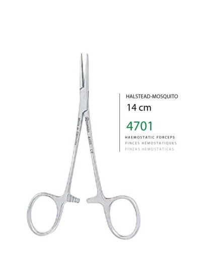 4701 Hemostat (Klemp) Halsted-Mosquito 14Cm