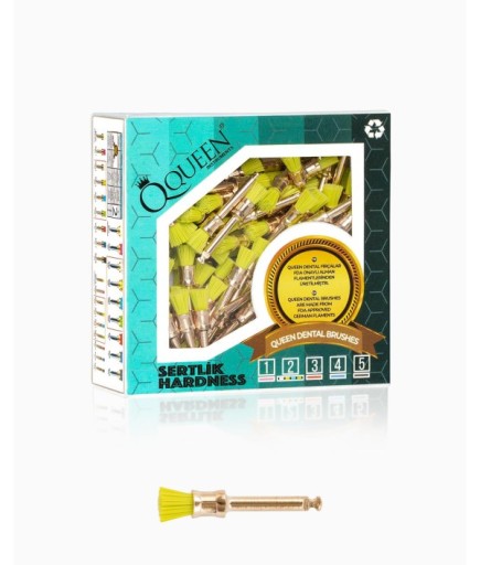 Q-GRN-5MM Yesil Yumusak (Sertlik:2) Polisaj Fırçası 5Mm.