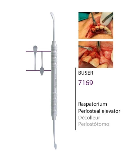 7169 Doğrusal Oval/Ok Uç Periost Elevatörü BUSER