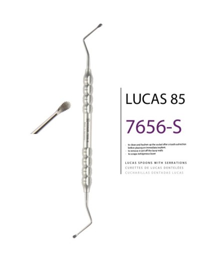 7656-S Z Açılı, Lucas Cerrahi Küret LUCAS 85