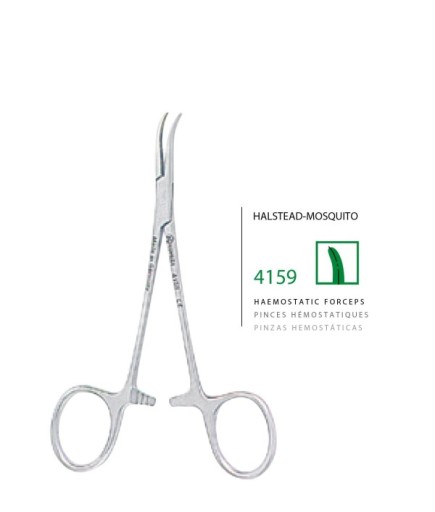 4159 Hemostat (Klemp) Halsted-Mosquito 14Cm