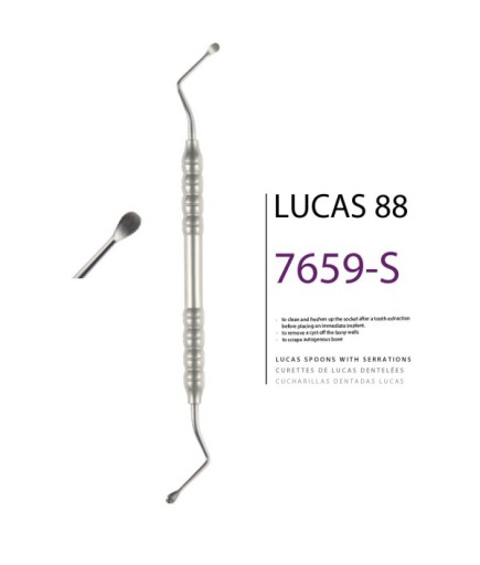 7659-S Z Açılı, Lucas Cerrahi Küret LUCAS 88
