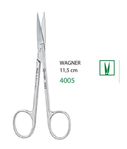 4005 Düz Cerrahi Makas Wagner 11,5Cm