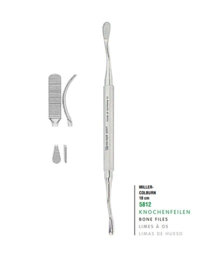 5812 Kemik Eğesi MILLER-COLBURN FIG.6 18Cm