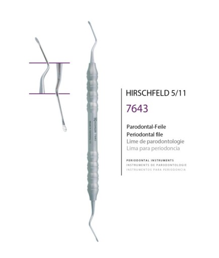 7643 Periodontal Eğe Hirschfeld Fig. 5/11