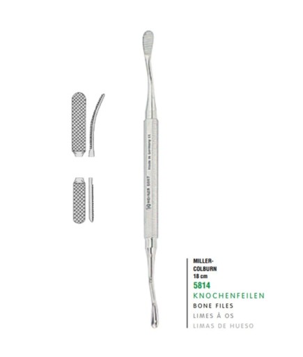 5814 Kemik Eğesi MILLER-COLBURN FIG.2 18Cm