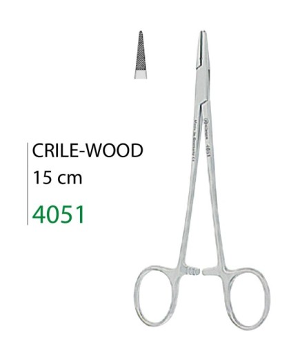 4051 Düz Makas Portegü Crile-Wood 15Cm