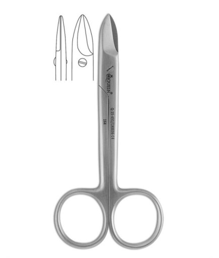 Queen+  Düz Kron Ve Tel Makası 10 5Cm - Q-35-491