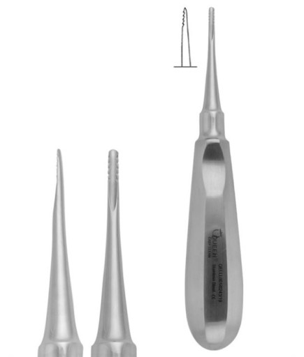 Queen  Düz Tırtıklı Elevatör Lindo-Levian 2 5Mm 15 5Cm - QELLL001