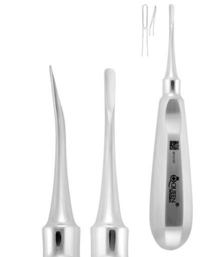 Queen+  Eğri Lüxatör Elevatör Lüxatör 3Mm 12 5Cm - 330-043-002A