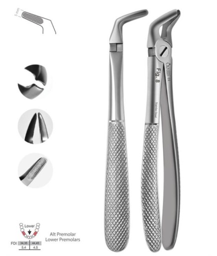 Queen  Alt Premolar Davyesi Fig- 8 4 5Mm 15Cm - QEF067