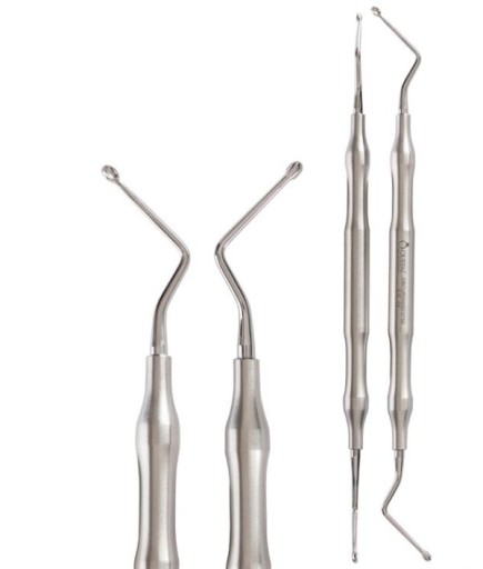 Queen  Z Açılı Kaşık Cerrahi Küret HEMINGWAY 3R-3L 18Cm - QBCUR2H095