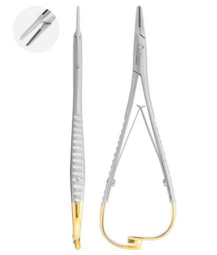 Queen TC Tungsten Carbide Düz Avuç İçi Portegü Mathieu 14Cm - QMNHTC014
