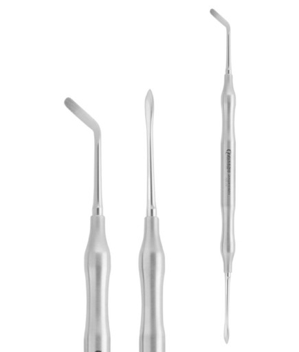 QRAS2H151 Açılı Oval/Sivri Periost Elevatörü BENNETT 2,8Mm/2,8Mm 18Cm