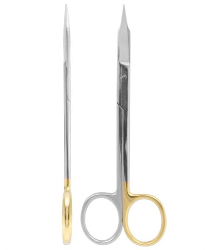 Queen Super Cut (Tırtıklı) Düz Cerrahi Makas Goldmann-Fox 13Cm - QSCSSC003