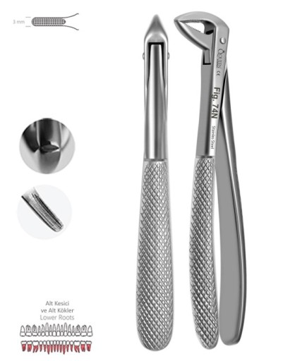 QEFLR152 Alt Kök Davyesi Fig. 74N 3Mm 14,5Cm