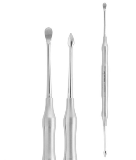 Queen  Doğrusal Oval-Ok Uç Periost Elevatörü BUSER 4 5Mm-4Mm 18 5Cm - QRAS2H175