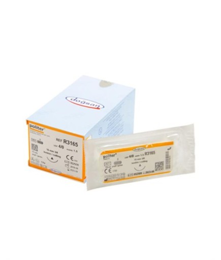 R3165 DOĞSAN Politer 4/0 16 3/8 Keskin (Δ) 75Cm Polyester Emilemeyen Sütür 12 Ad./Pkt