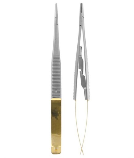 Queen TC Tungsten Carbide Düz Mikro Portegü Castroviejo 13 5Cm - QMICNHTC010