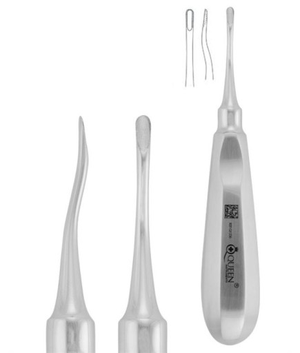 Queen+  20 Yaş Dişleri L Bayonet Mesial Bien Elevatör Fig 46R 3 5Mm 16Cm - 330-050-46R