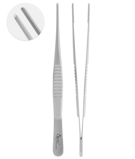 Queen  Düz Atravmatik Penset Debakey 2Mm 15Cm - QTP031