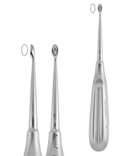 Queen+  Doğrusal Kaşık Cerrahi Küret SCHEDE FIG-1 17Cm - Q-204-2429