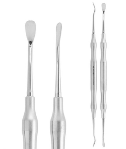 Queen  Açılı Oval-Oval Periost Elevatörü HOURIGAN FIG-2 4Mm-2 5Mm 18 5Cm - QRAS2H152