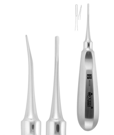 Queen+  Eğri Lüxatör Elevatör Lüxatör 2Mm 12 5Cm - 330-042-001A