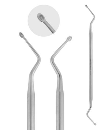 SBCUR039 Z Açılı, Kaşık Cerrahi Küret HEMINGWAY 18,5Cm