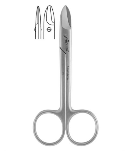 Queen+  Düz Kron Ve Tel Makası 10 5Cm - Q-35-489