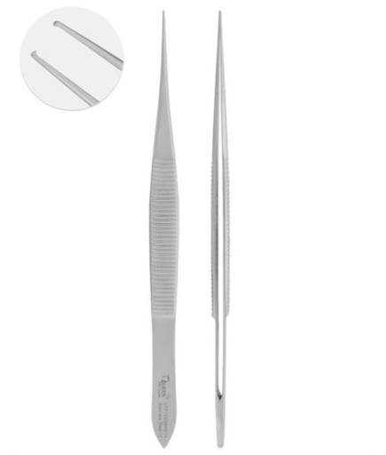 Queen  Düz Dişli Penset Micro-Adson 0 5X0 35Mm 15Cm - QTP102